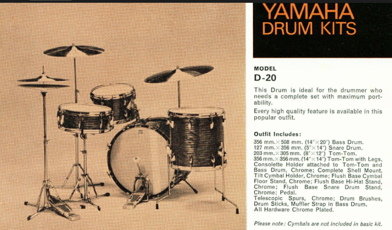 Letmá historie Yamaha drums | Drumcenter.cz